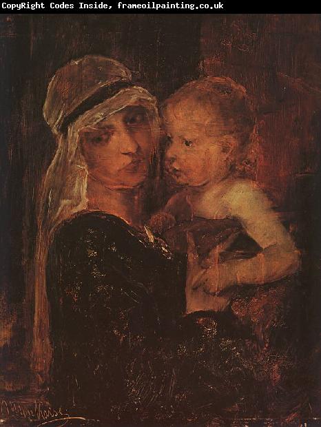 Mihaly Munkacsy Mother and Child